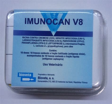 Vacina Imunocan V8 Importada para Cães .